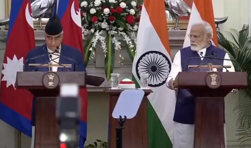 प्रधानमन्त्री देउवा र मोदीद्वारा भर्चुअल माध्यममार्फत नेपाल रेल सेवाको उद्घाटन